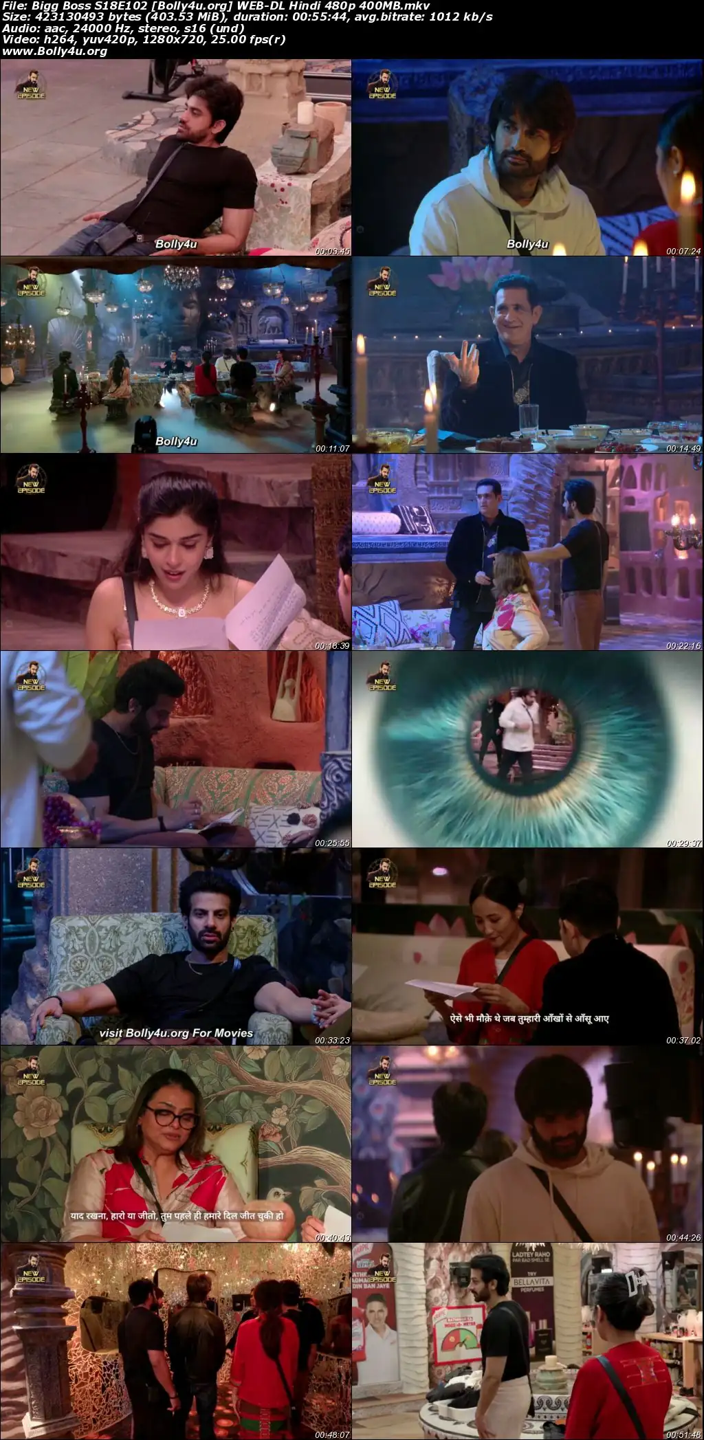 Bigg Boss 2024 WEB-DL Hindi S18E102 Download 720p  480p
