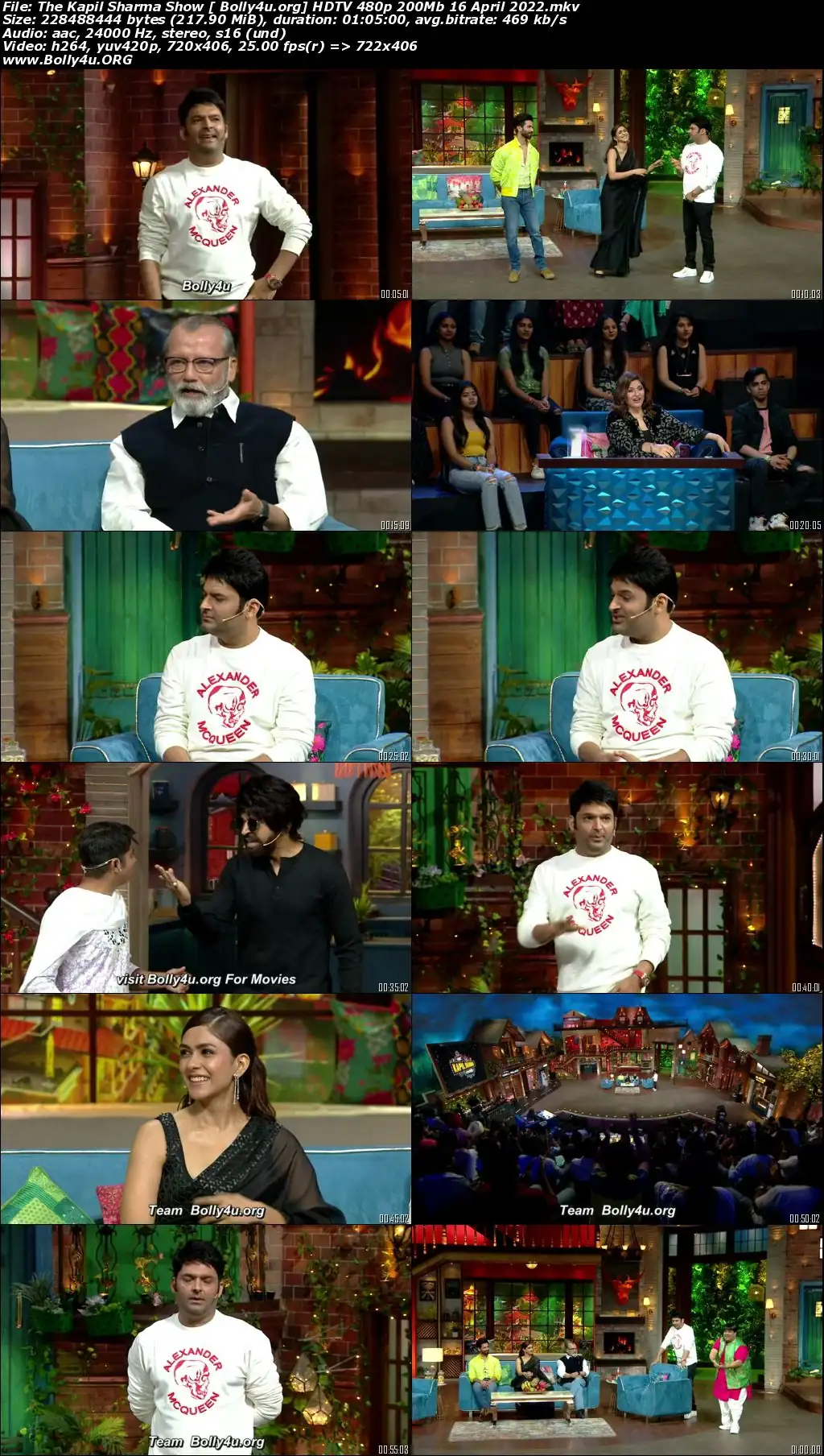 The Kapil Sharma Show HDTV 480p 200Mb 16 April 2022 Download