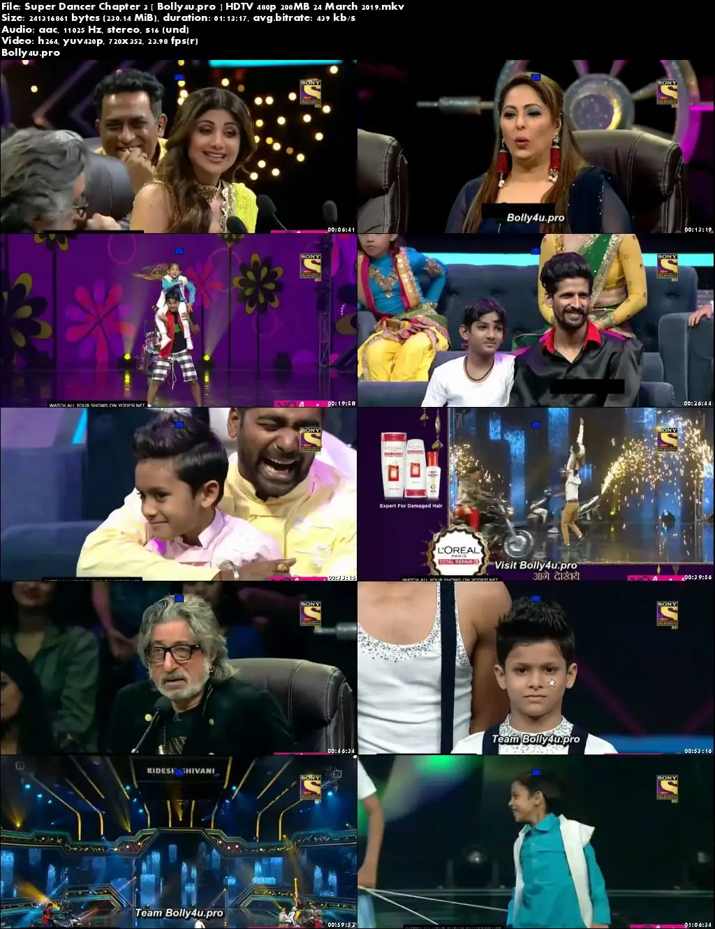 Super Dancer Chapter 3 HDTV 480p 200MB 24 March 2019 Download