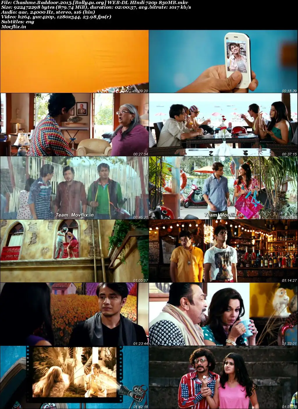 Chashme Baddoor 2013 WEB-DL Hindi Full Movie Download 1080p  720p  480p