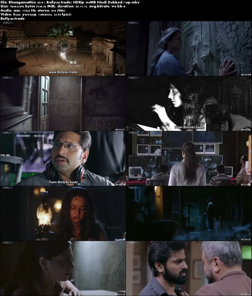 Bhaagamathie 2018 HDRip 900MB Hindi Dubbed 720p Download