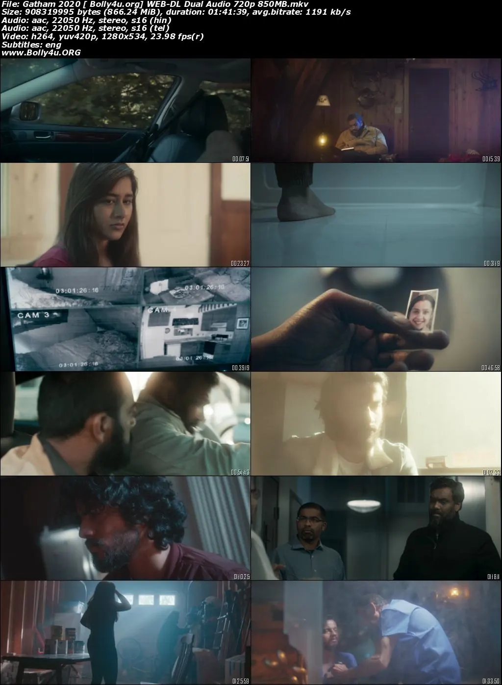 Gatham 2020 WEB-DL 850MB UNCUT Hindi Dual Audio 720p Download