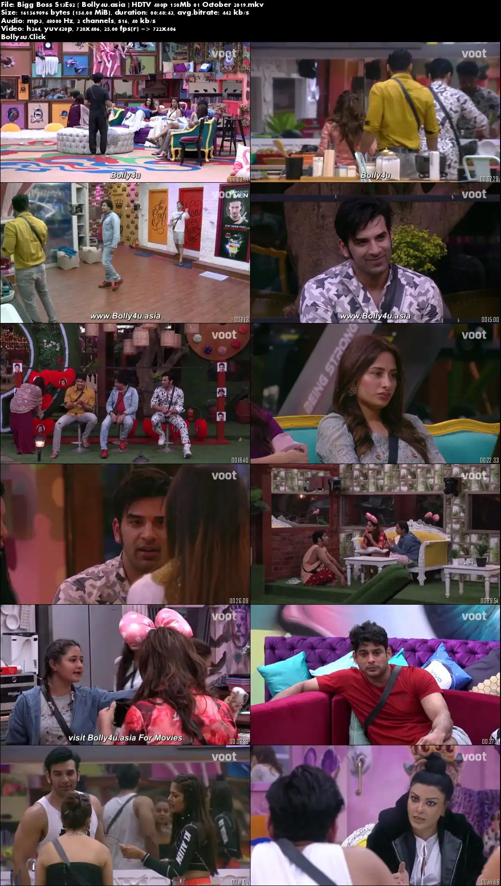 Bigg Boss S13E02 HDTV 480p 150Mb 01 October 2019 Download Bigg Boss S13E02 HDTV 480p 150Mb 01 October 2019 Download