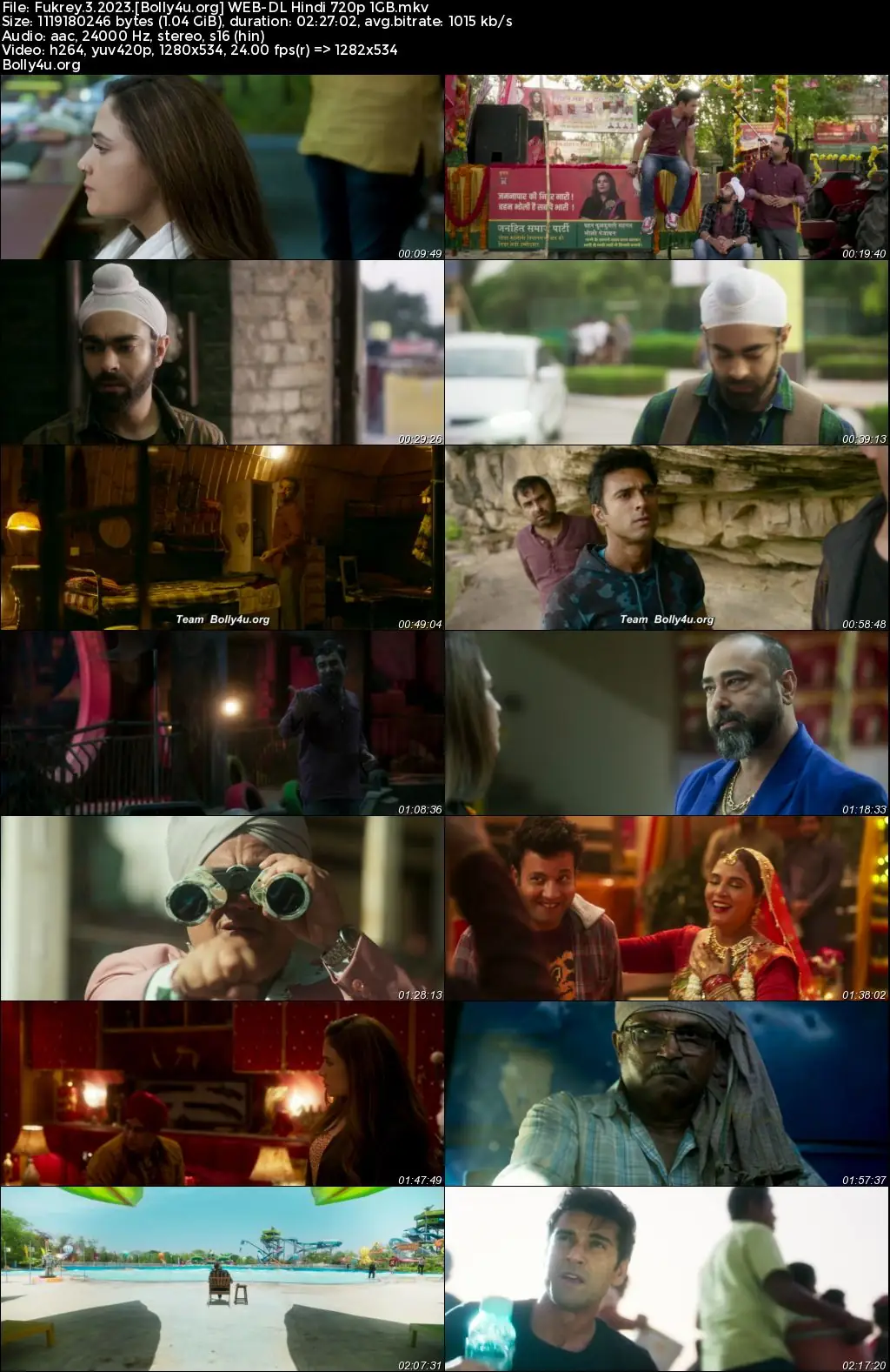 Fukrey 3 2023 WEB-DL Hindi Full Movie Download 1080p  720p  480p