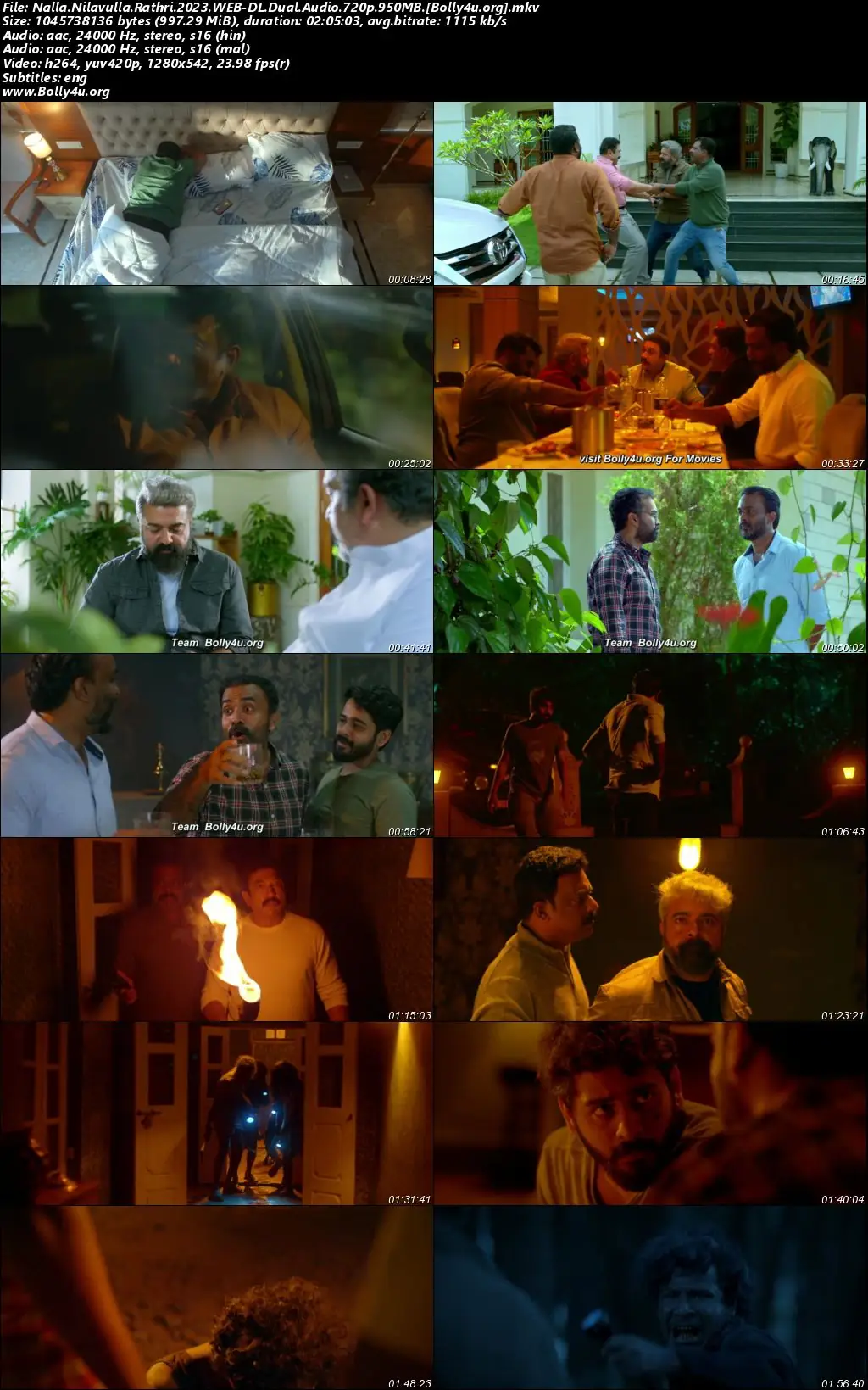 Nalla Nilavulla Rathri 2023 WEB-DL UNCUT Hindi Dual Audio ORG Full Movie Download 1080p  720p  480p