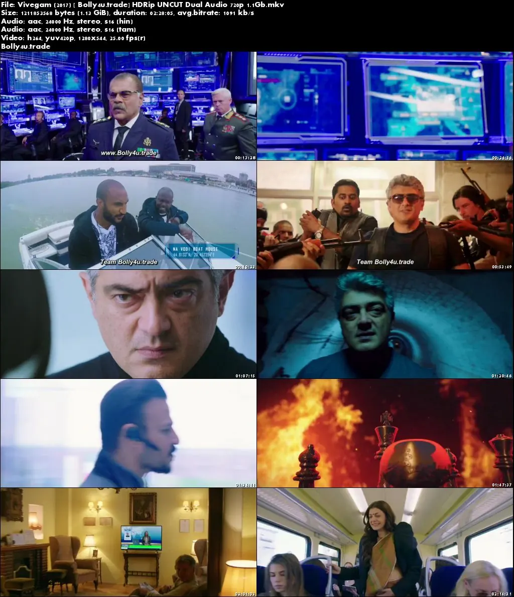 Vivegam 2017 HDRip UNCUT Hindi Dual Audio 720p Download