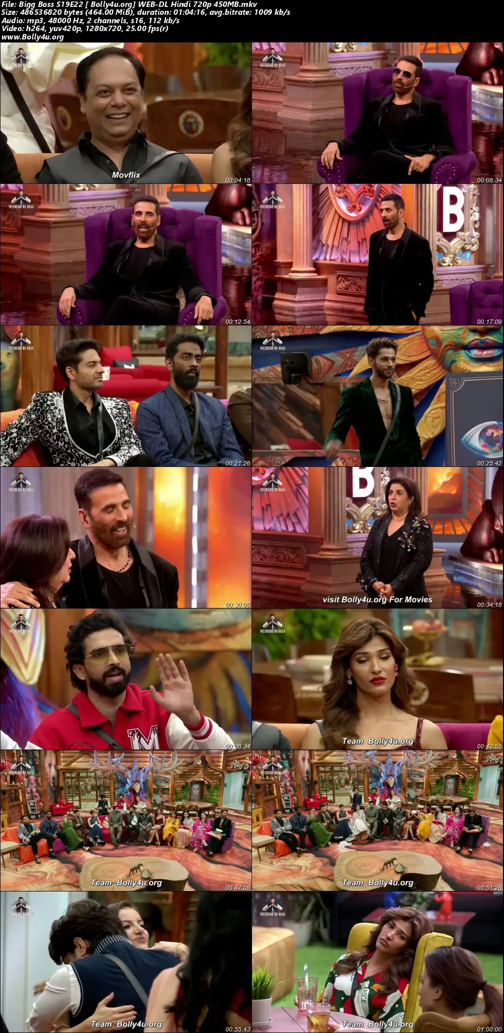 Bigg Boss 2025 WEB-DL Hindi S19EP22 Download 720p  480p