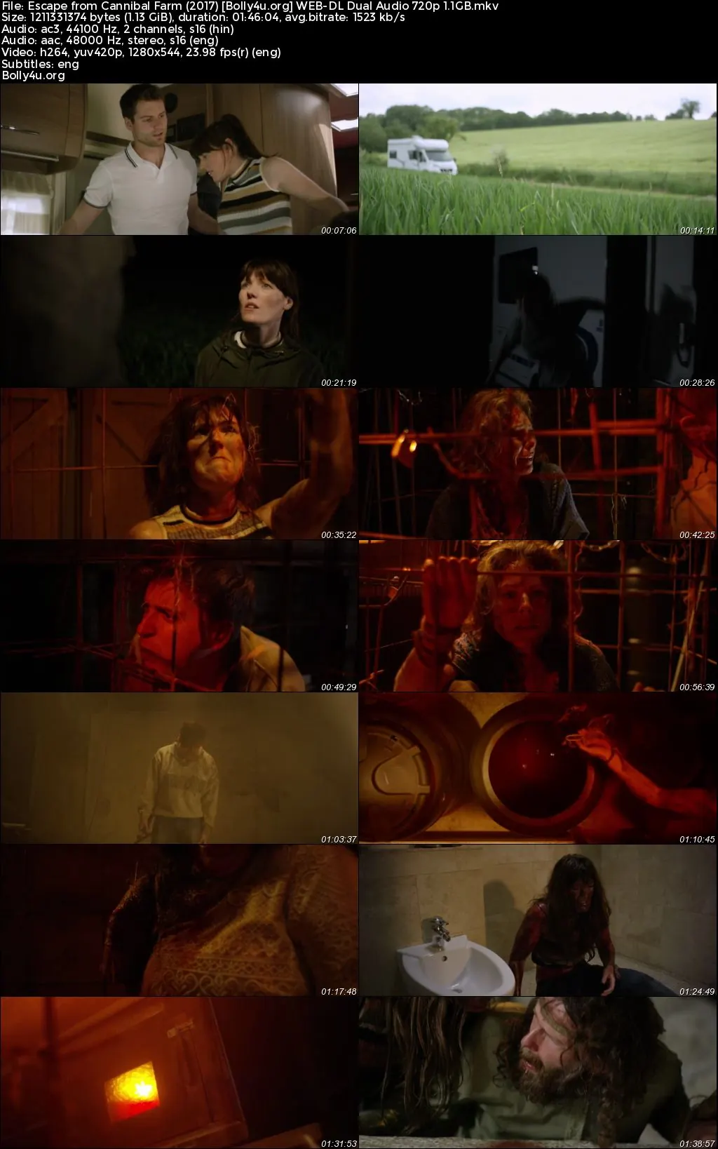 Escape from Cannibal Farm 2017 WEB-DL Hindi Dual Audio Full Movie Download 720p  480p