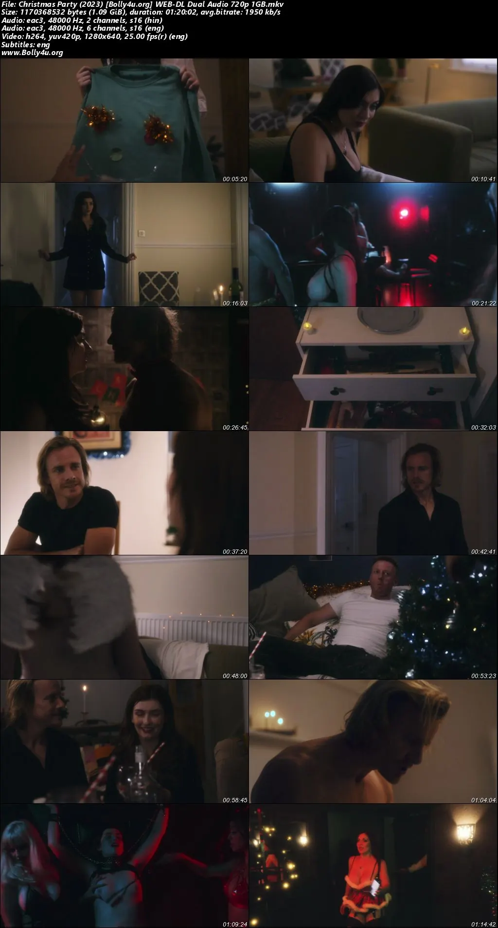 Christmas Party 2023 WEB-DL UNRATED Hindi Dual Audio Full Movie Download 720p  480p