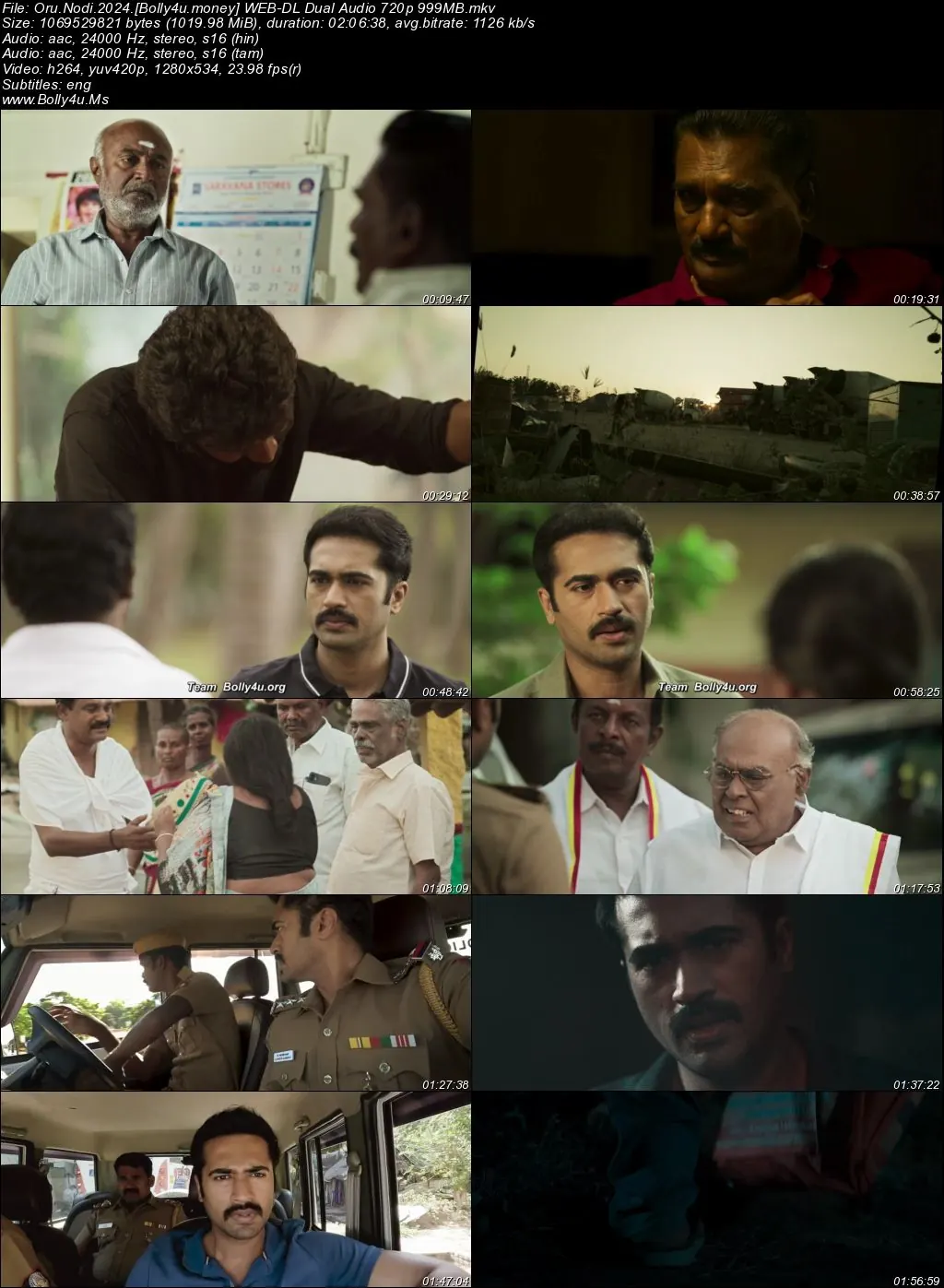 Oru Nodi 2024 WEB-DL UNCUT Hindi Dual Audio ORG Full Movie Download 1080p  720p  480p