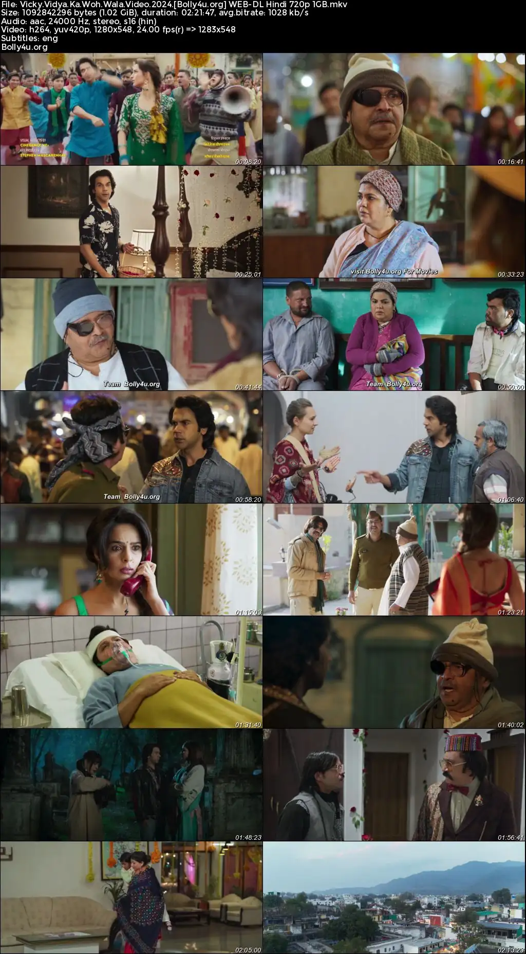 Vicky Vidya Ka Woh Wala Video 2024 WEB-DL Hindi Full Movie Download 1080p  720p  480p
