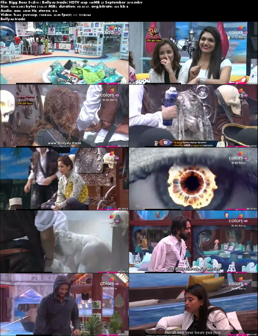 Bigg Boss S12E10 HDTV 480p 140MB 25 September 2018 Download Bigg Boss S12E10 HDTV 480p 140MB 25 September 2018 Download