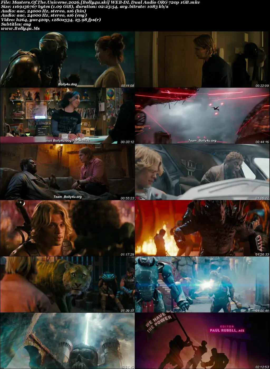Masters Of The Universe 2026 WEB-DL Hindi Dual Audio ORG Full Movie Download 1080p  720p  480p