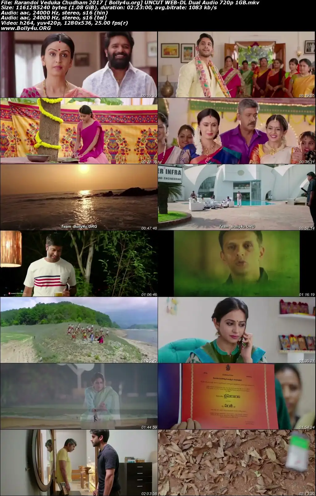 Rarandoi Veduka Chudham 2017 WEB-DL 450MB UNCUT Hindi Dual Audio 480p Download
