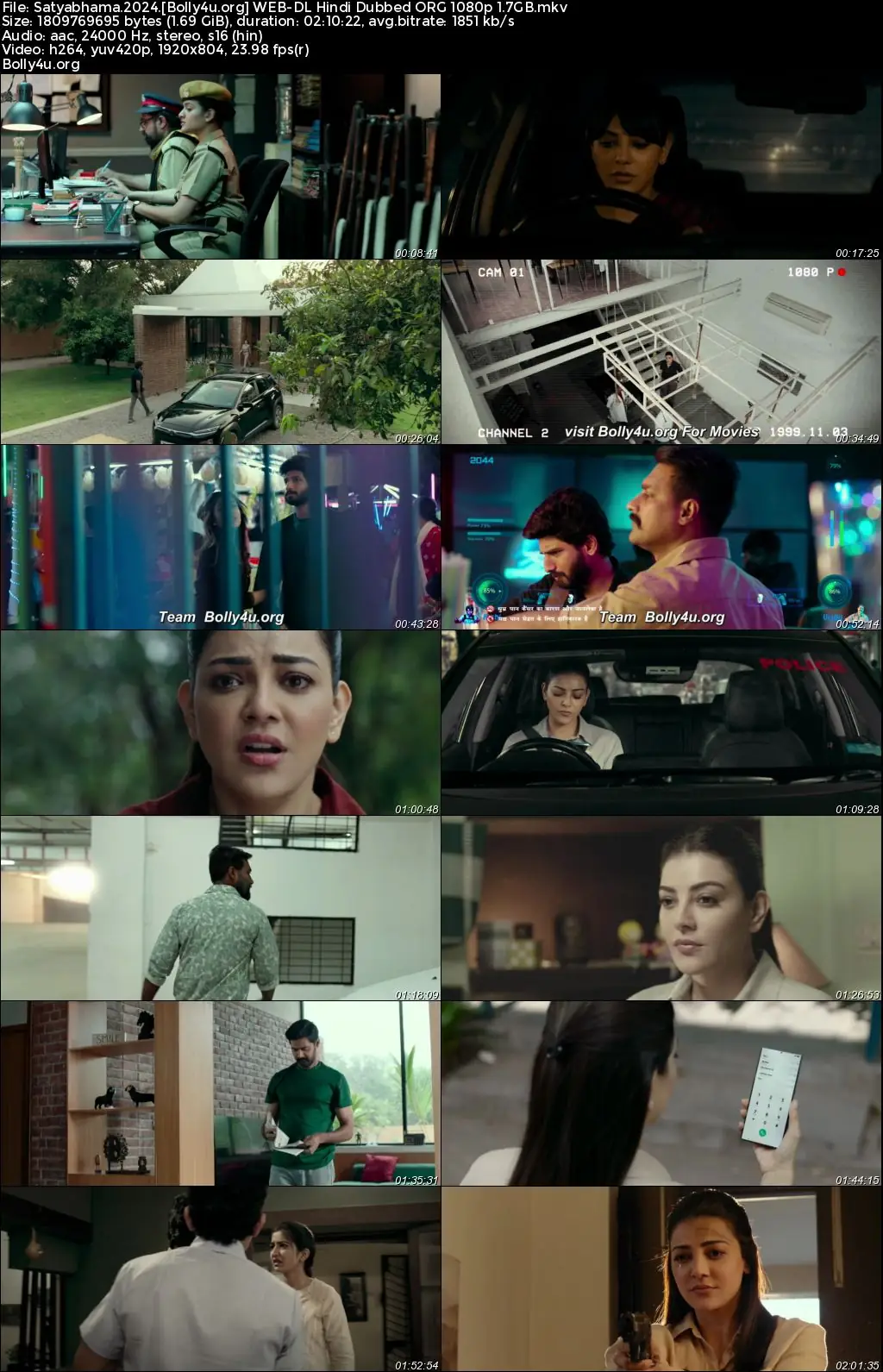 Satyabhama 2024 WEB-DL Hindi Dubbed ORG Full Movie Download 1080p  720p  480p