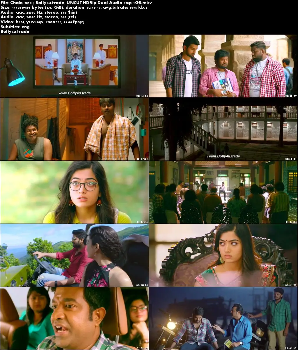 Chalo 2018 HDRip 400Mb UNCUT Hindi Dual Audio 480p Download