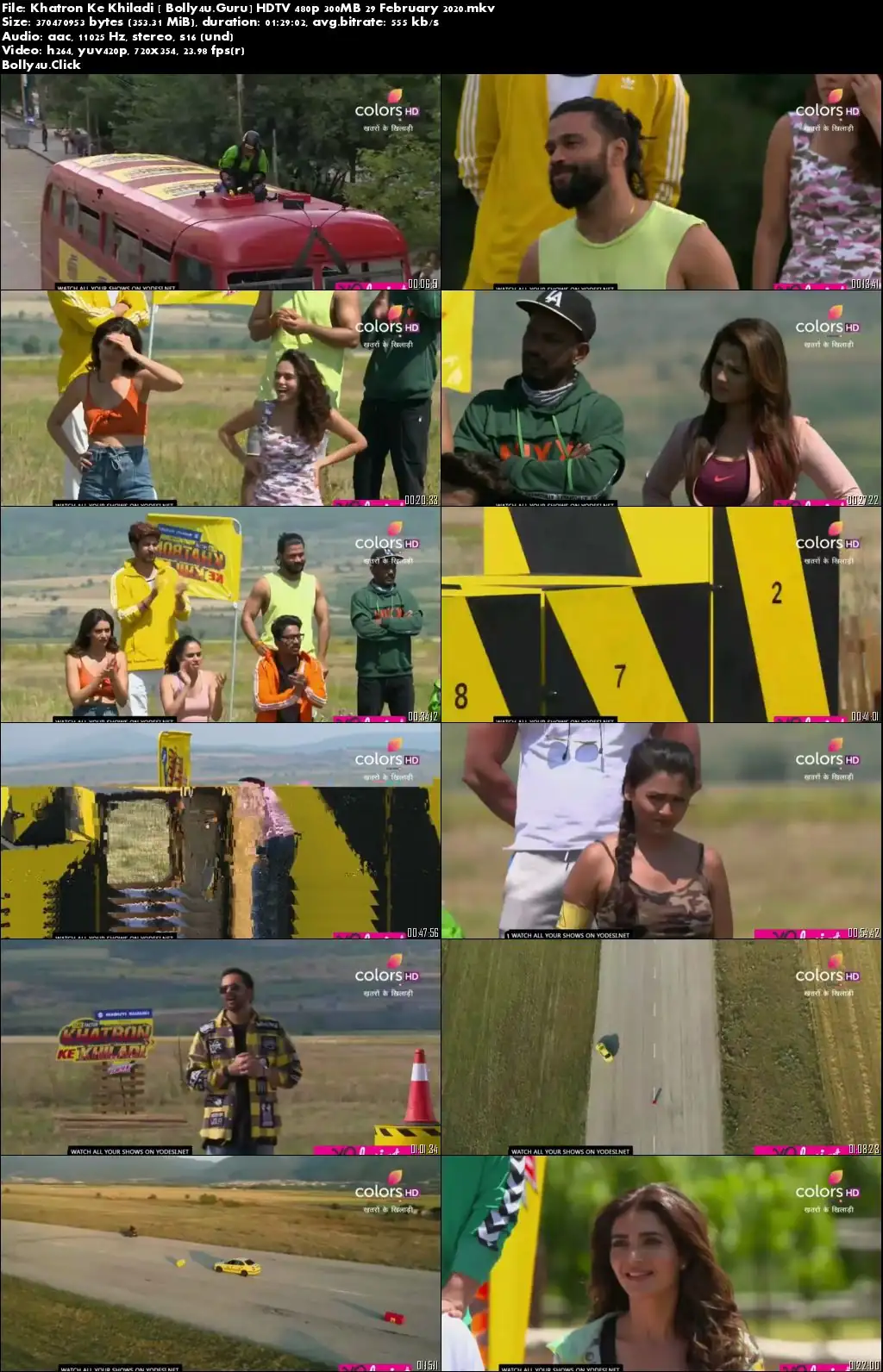 Khatron Ke Khiladi HDTV 480p 300MB 29 February 2020 Download