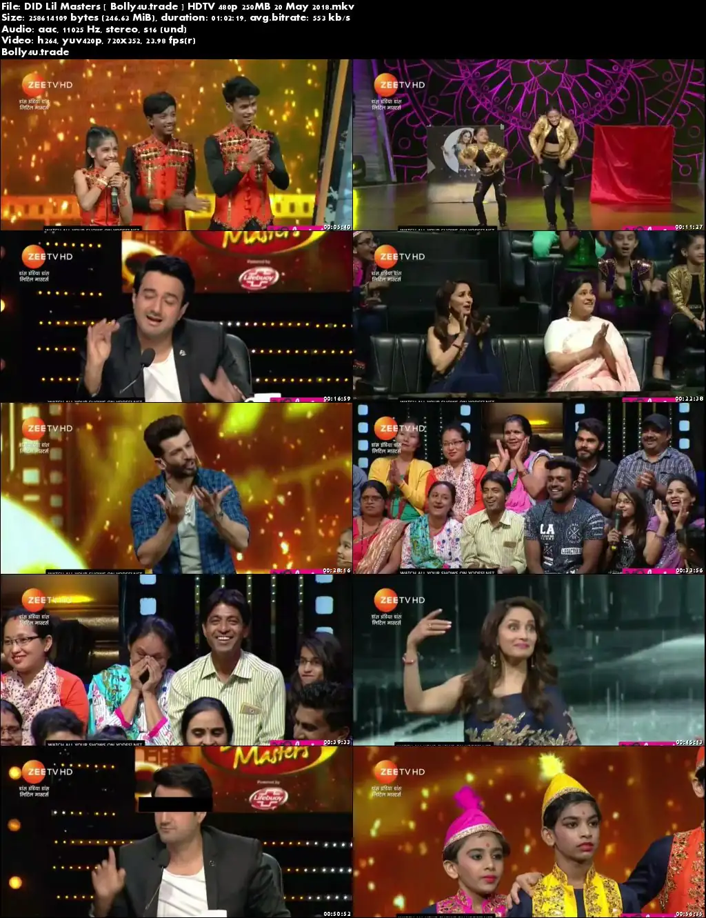 DID Lil Masters HDTV 480p 250MB 20 May 2018 Download