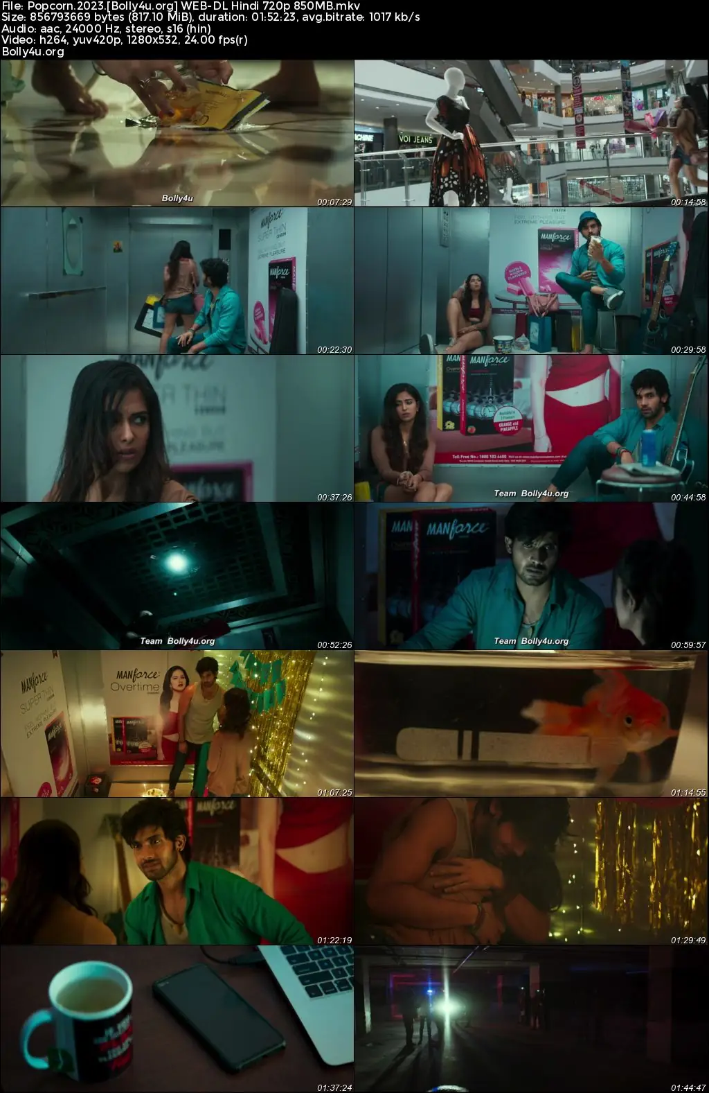 Popcorn 2023 WEB-DL Hindi Dubbed ORG Full Movie Download 1080p  720p  480p