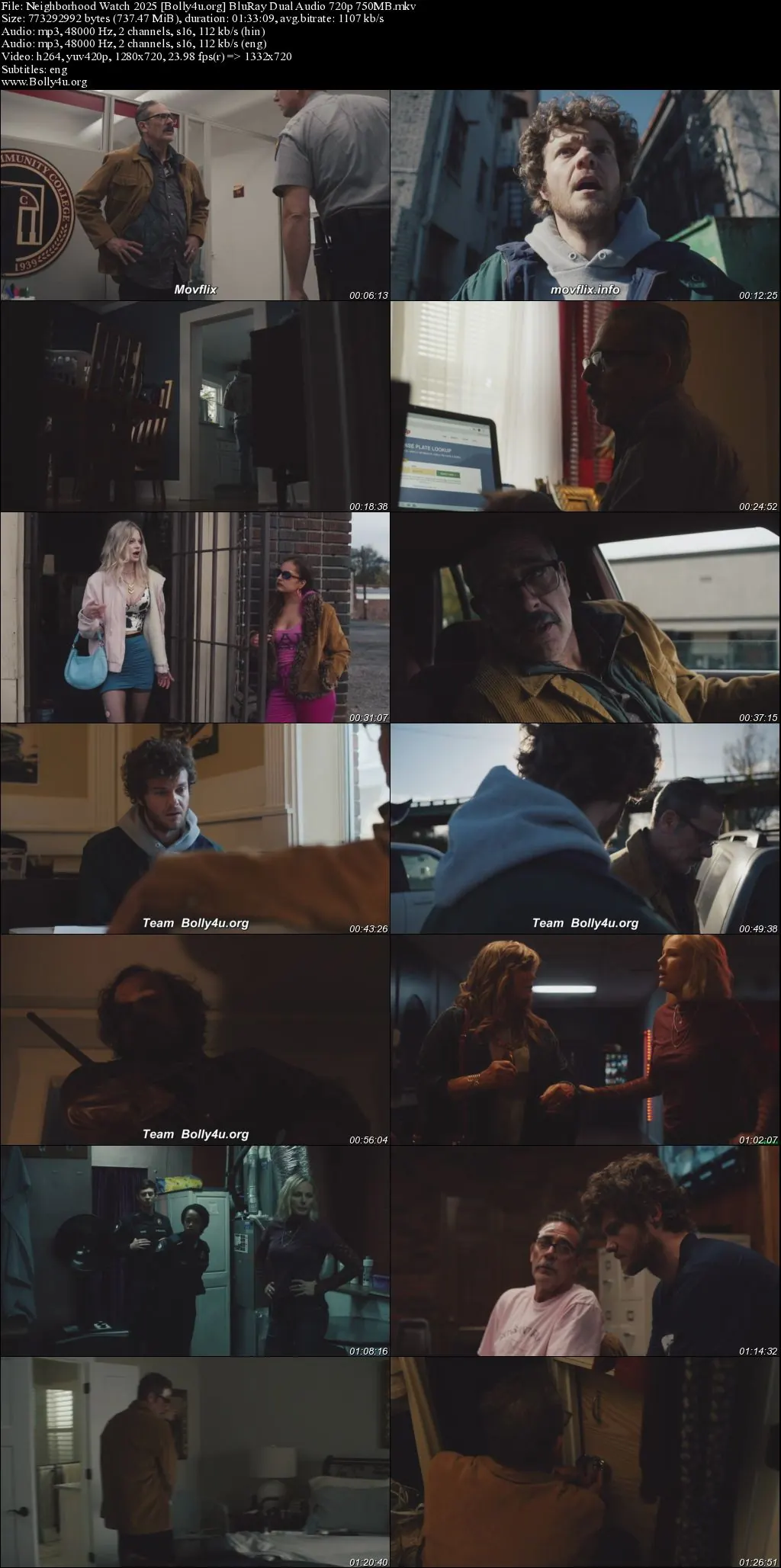 Neighborhood Watch 2025 BluRay Hindi Dual Audio ORG Full Movie Download 1080p  720p  480p