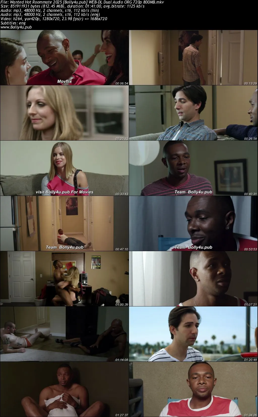 Wanted Hot Roommate 2025 WEB-DL Hindi Dual Audio ORG Full Movie Download 1080p  720p  480p