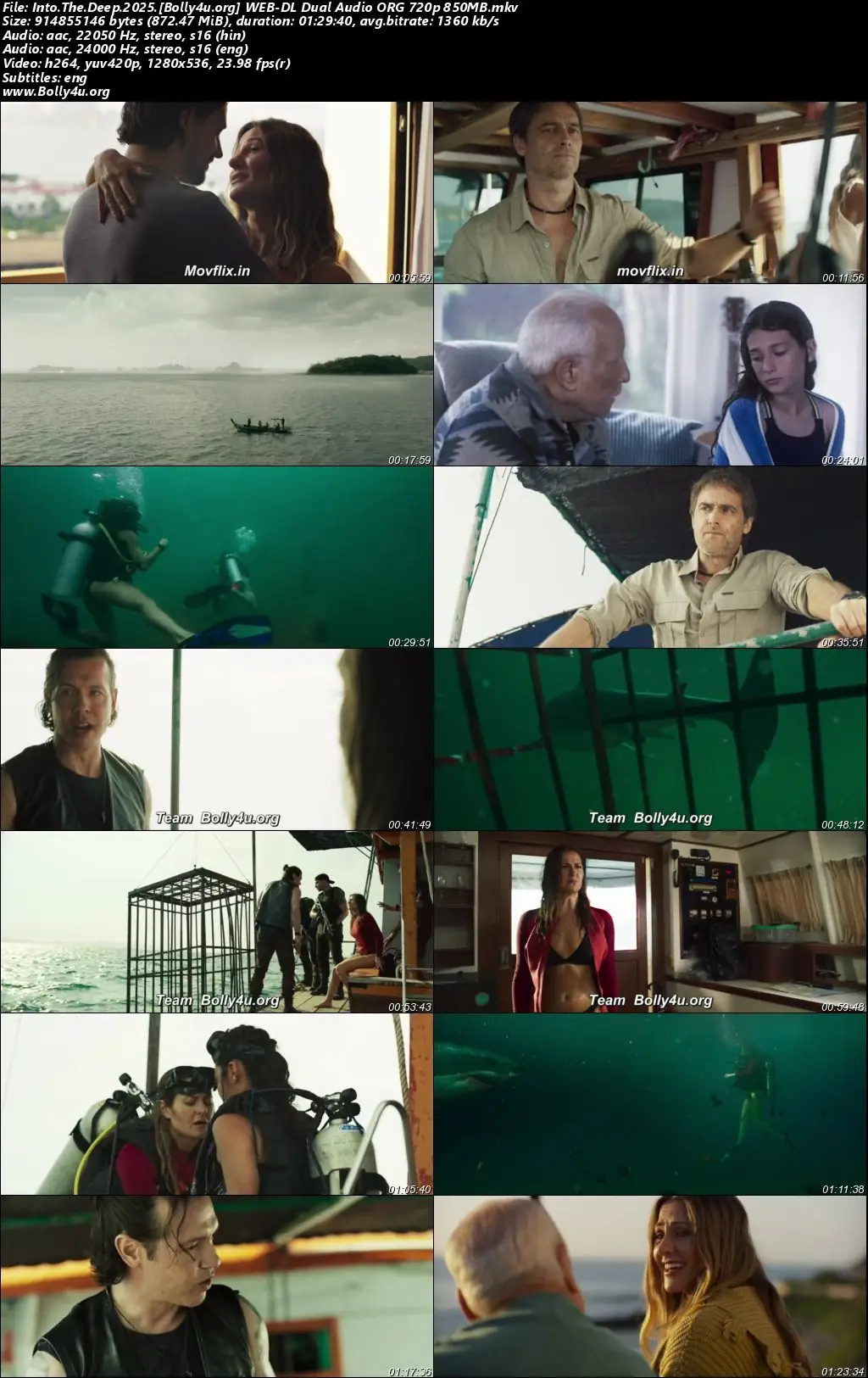 Into The Deep 2025 WEB-DL Hindi Dual Audio ORG Full Movie Download 1080p  720p  480p