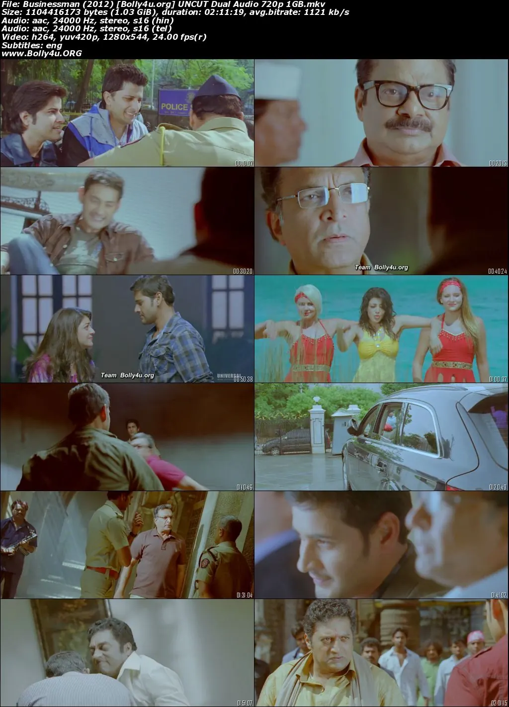 Businessman 2012 HDRip Hindi Dual Audio ORG Full Movie Download 720p  480p