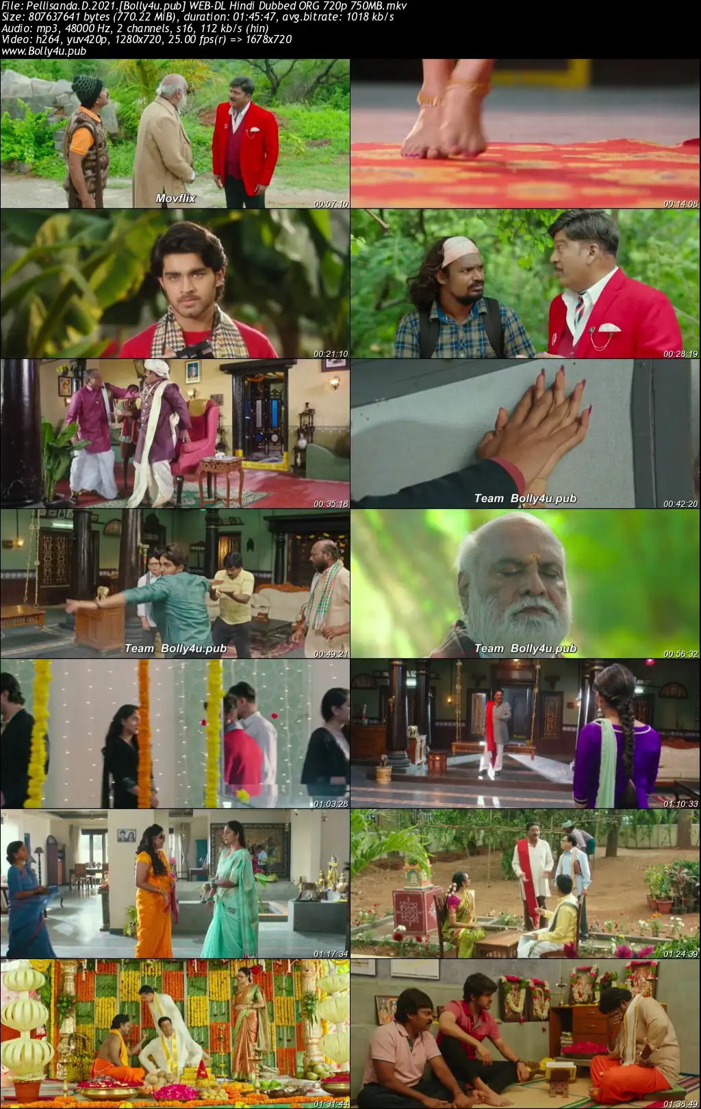 Pelli SandaD 2021 WEB-DL Hindi Dubbed ORG Full Movie Download 1080p  720p  480p