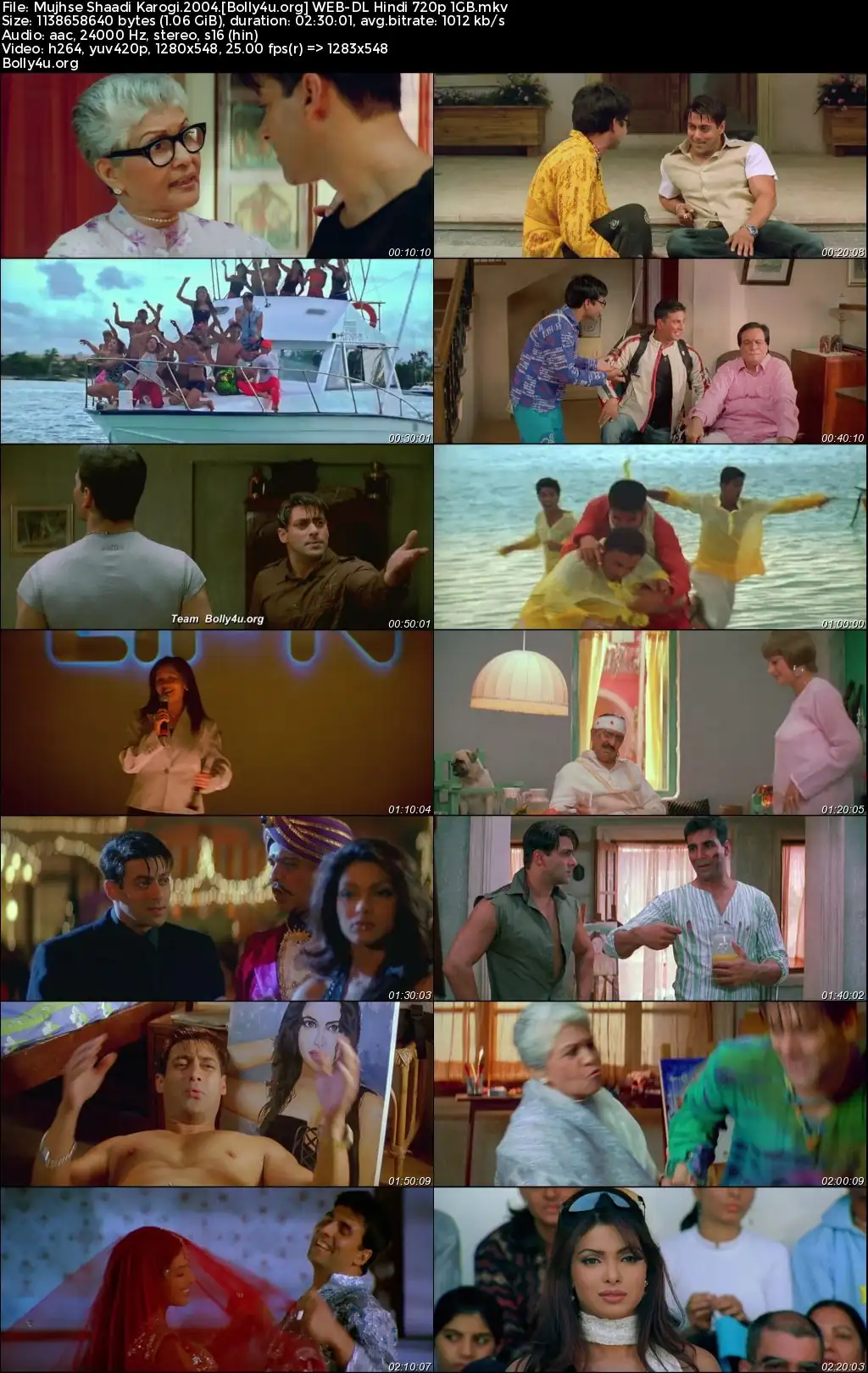 Mujhse Shaadi Karogi 2004 WEB-DL Hindi Full Movie Download 1080p  720p  480p