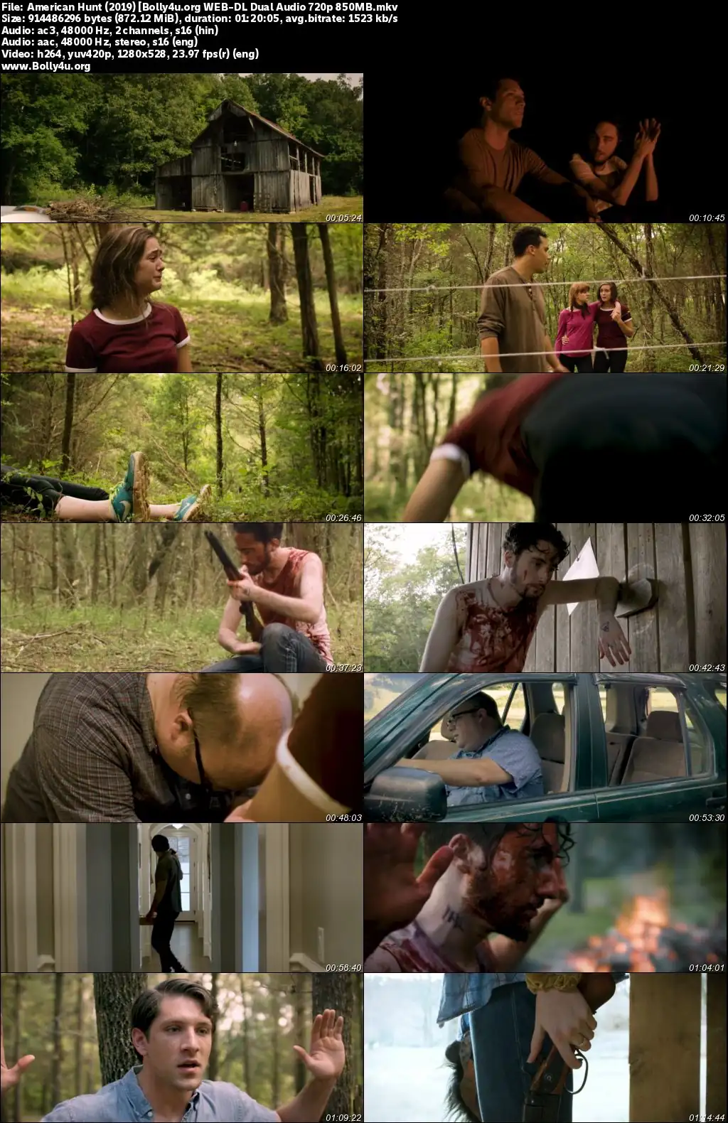 American Hunt 2019 WEB-DL Hindi Dual Audio Full Movie Download 720p  480p