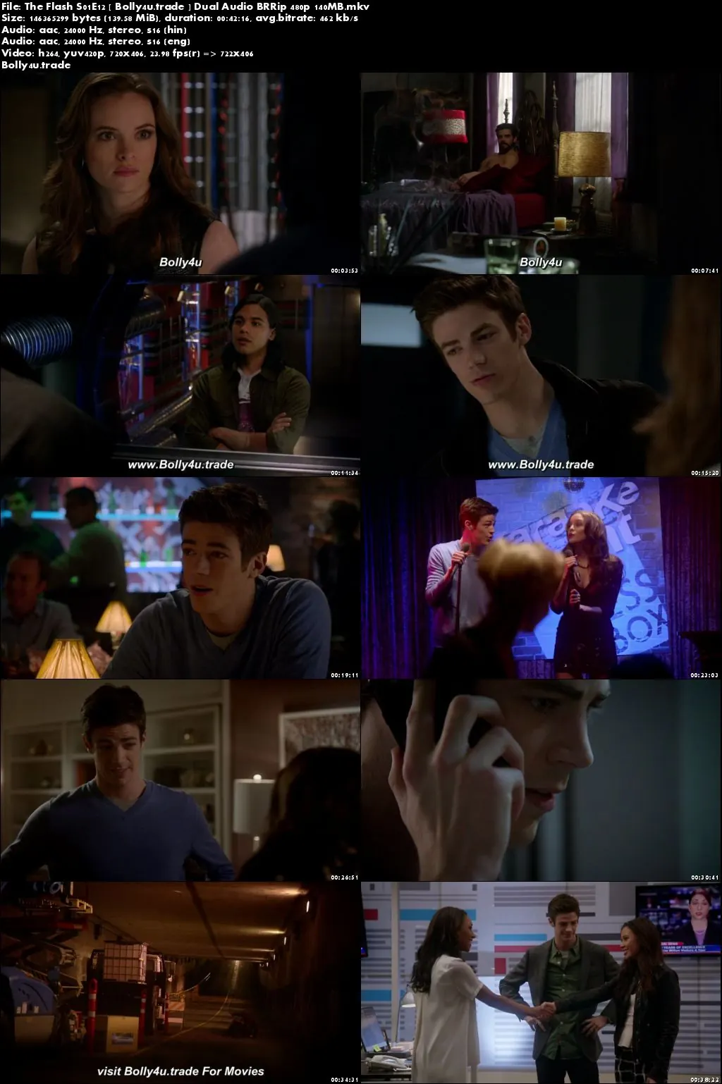 The Flash S01E12 BRRip 140Mb Hindi Dual Audio 480p Download
