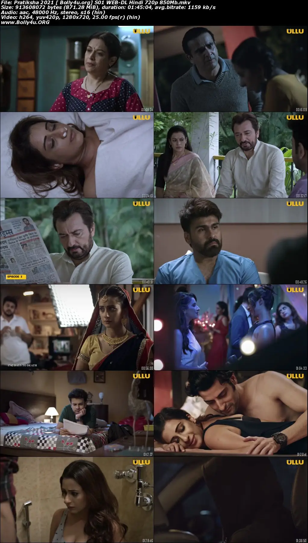 Pratiksha 2021 WEB-DL 850Mb Hindi S01 ULLU 720p Download