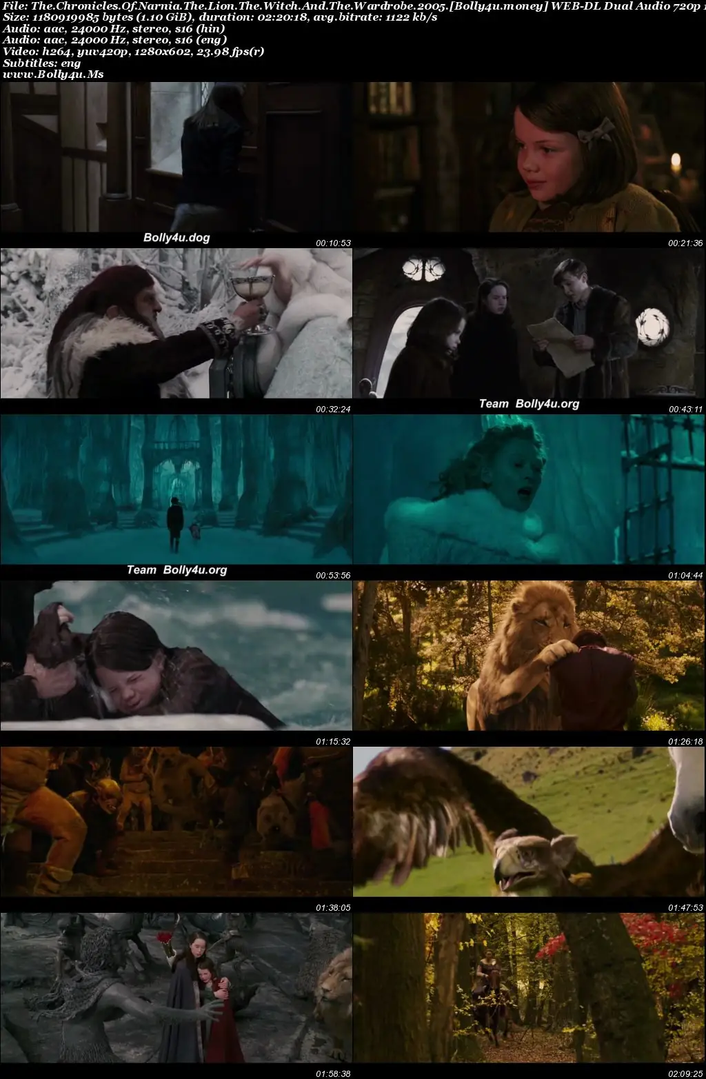 The Chronicles Of Narnia 2005 BluRay Hindi Dual Audio ORG Full Movie Download 1080p  720p  480p