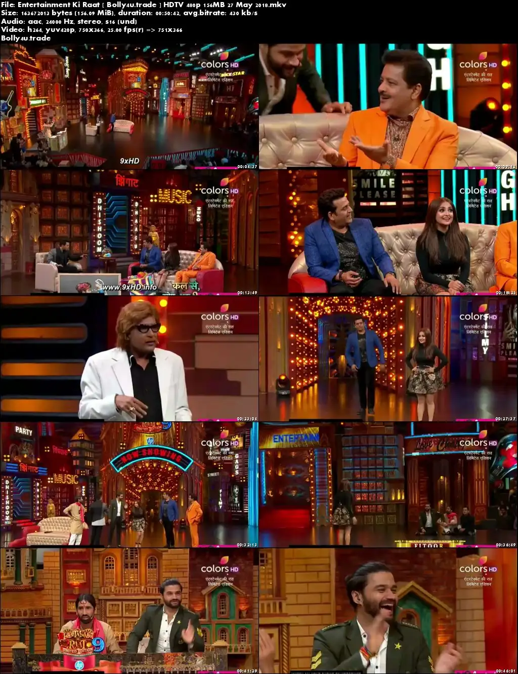 Entertainment Ki Raat HDTV 480p 150MB 27 May 2018 Download