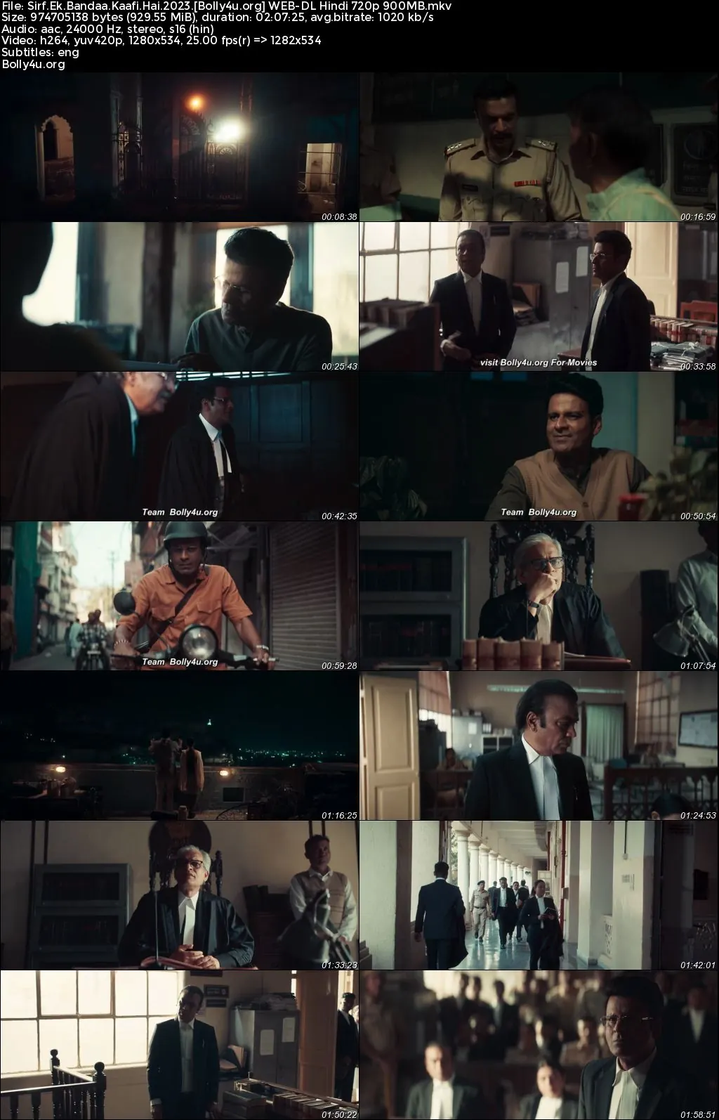 Sirf Ek Bandaa Kaafi Hai 2023 WEB-DL Hindi Full Movie Download 1080p  720p  480p