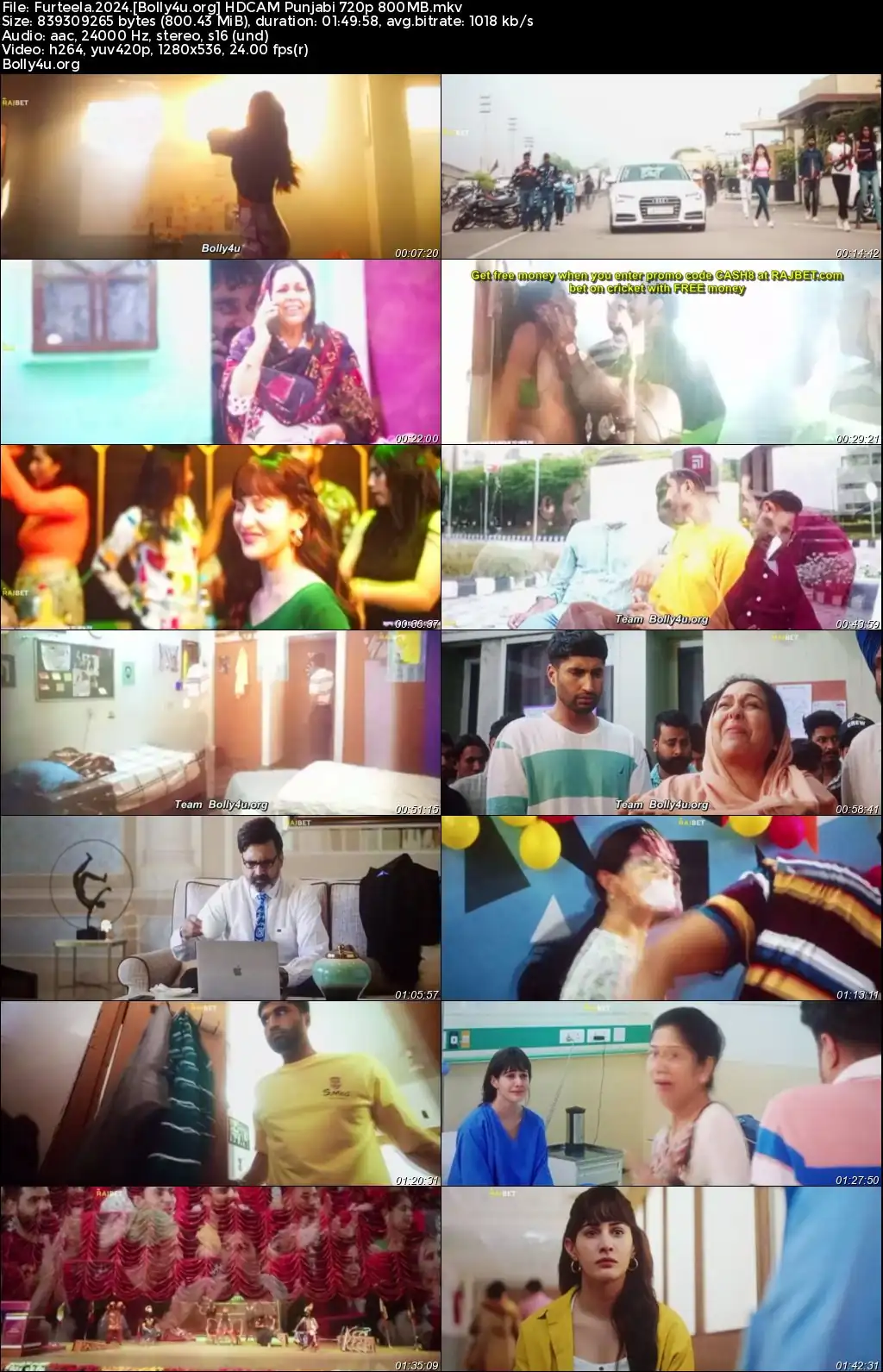 Furteela 2024 HDCAM Punjabi Full Movie Download 720p  480p