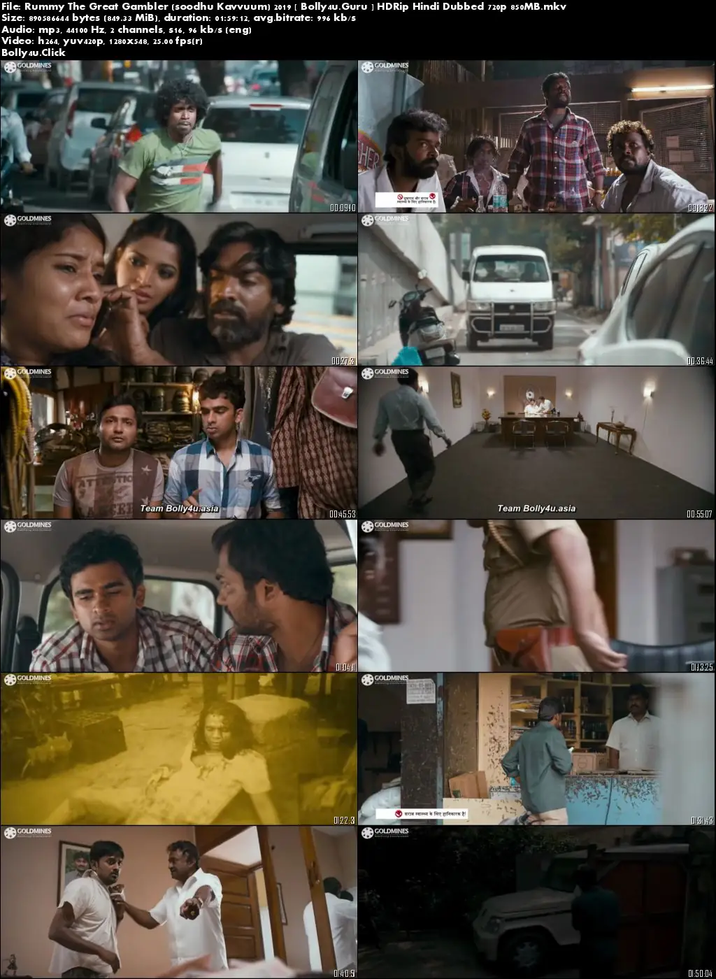 Rummy The Great Gambler 2019 HDRip 300MB Hindi Dubbed 480p Download