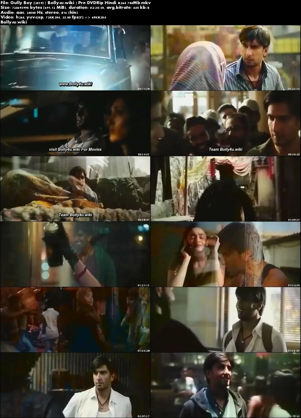 Gully Boy 2019 Pre DVDRip 450Mb Full Hindi Movie Download 480p