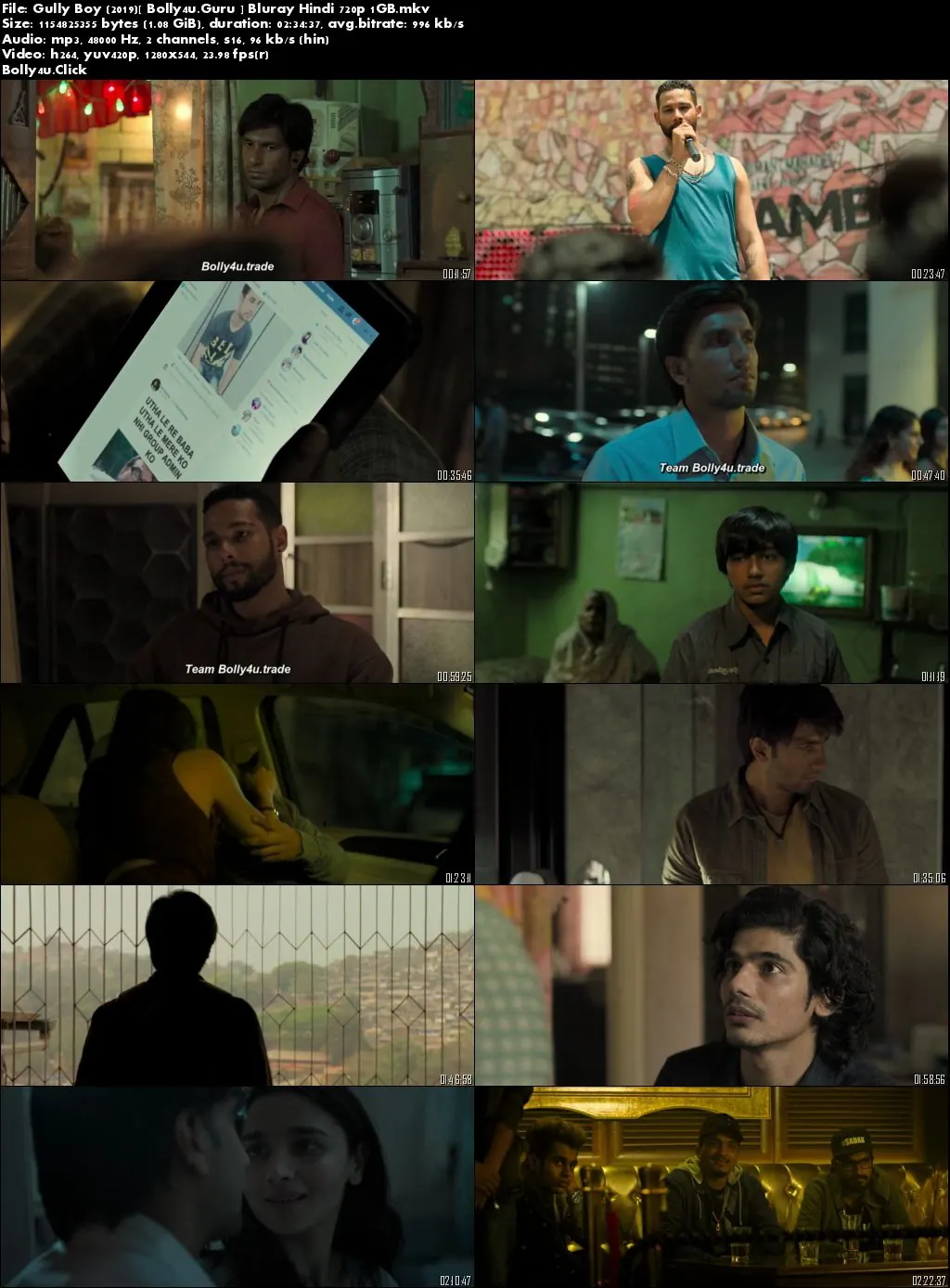 Gully Boy 2019 BluRay 450MB Full Hindi Movie Download 480p