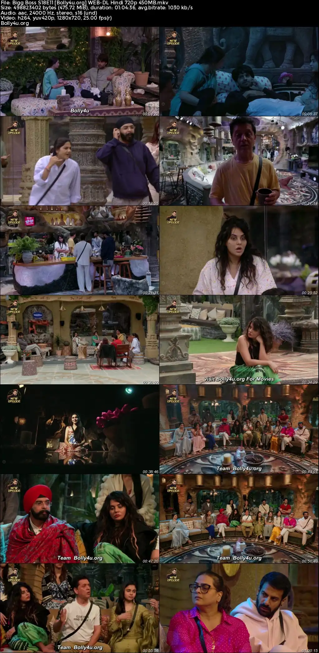 Bigg Boss 2024 WEB-DL Hindi S18E11 Download 720p  480p