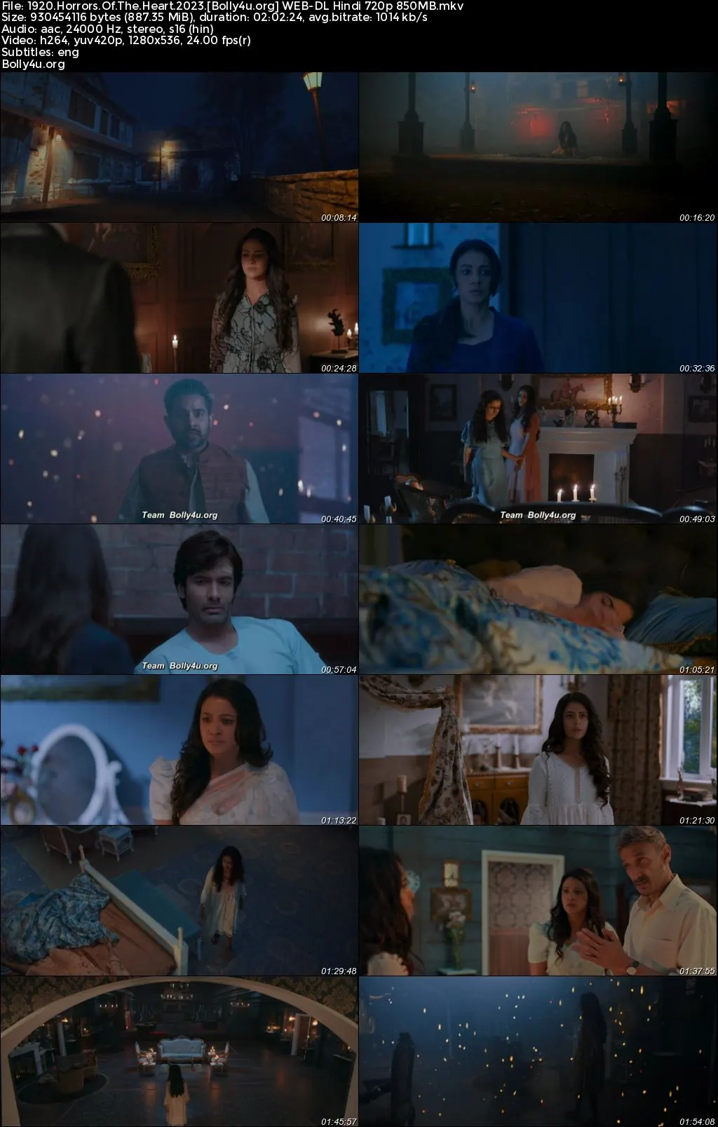 1920 Horrors of The Heart 2023 WEB-DL Hindi Full Movie Download 1080p  720p  480p