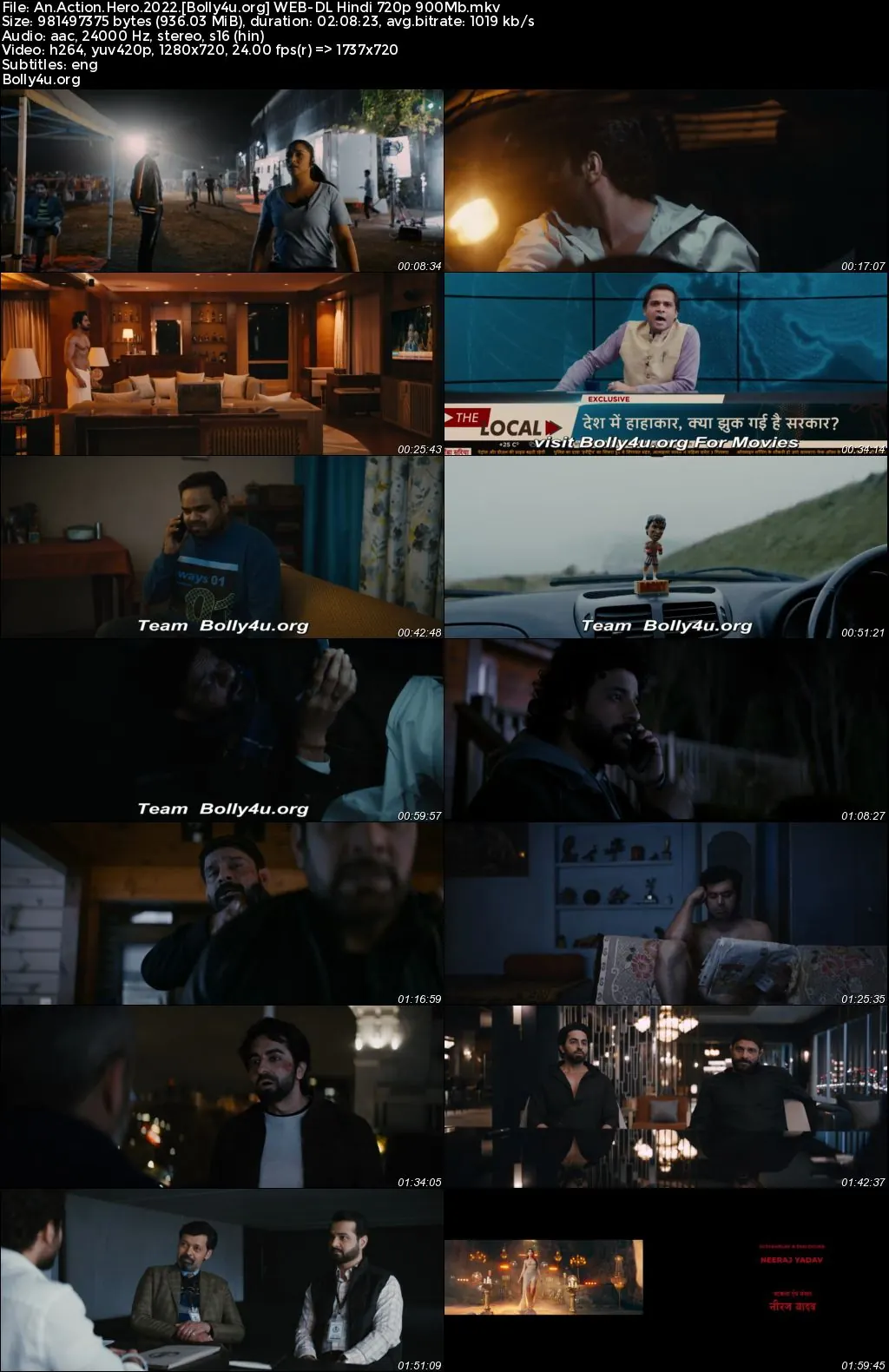 An Action Hero 2022 WEB-DL Hindi Full Movie Download 1080p  720p  480p