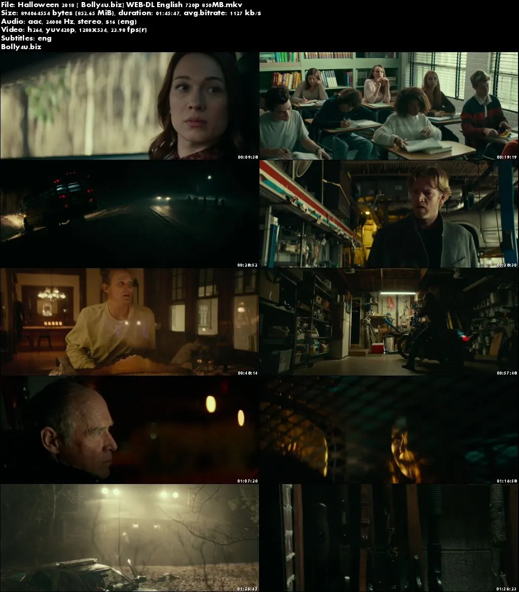 Halloween 2018 WEB-DL 850Mb Full English Movie Download 720p ESub
