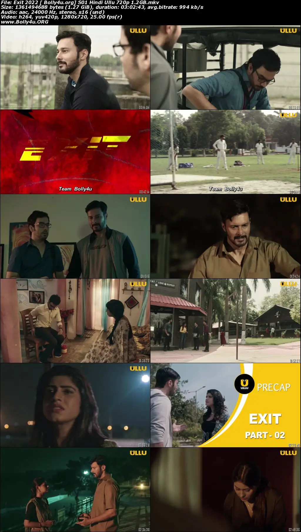 Exit 2022 WEB-DL 1.2GB Hindi ULLU S01 Download 720p