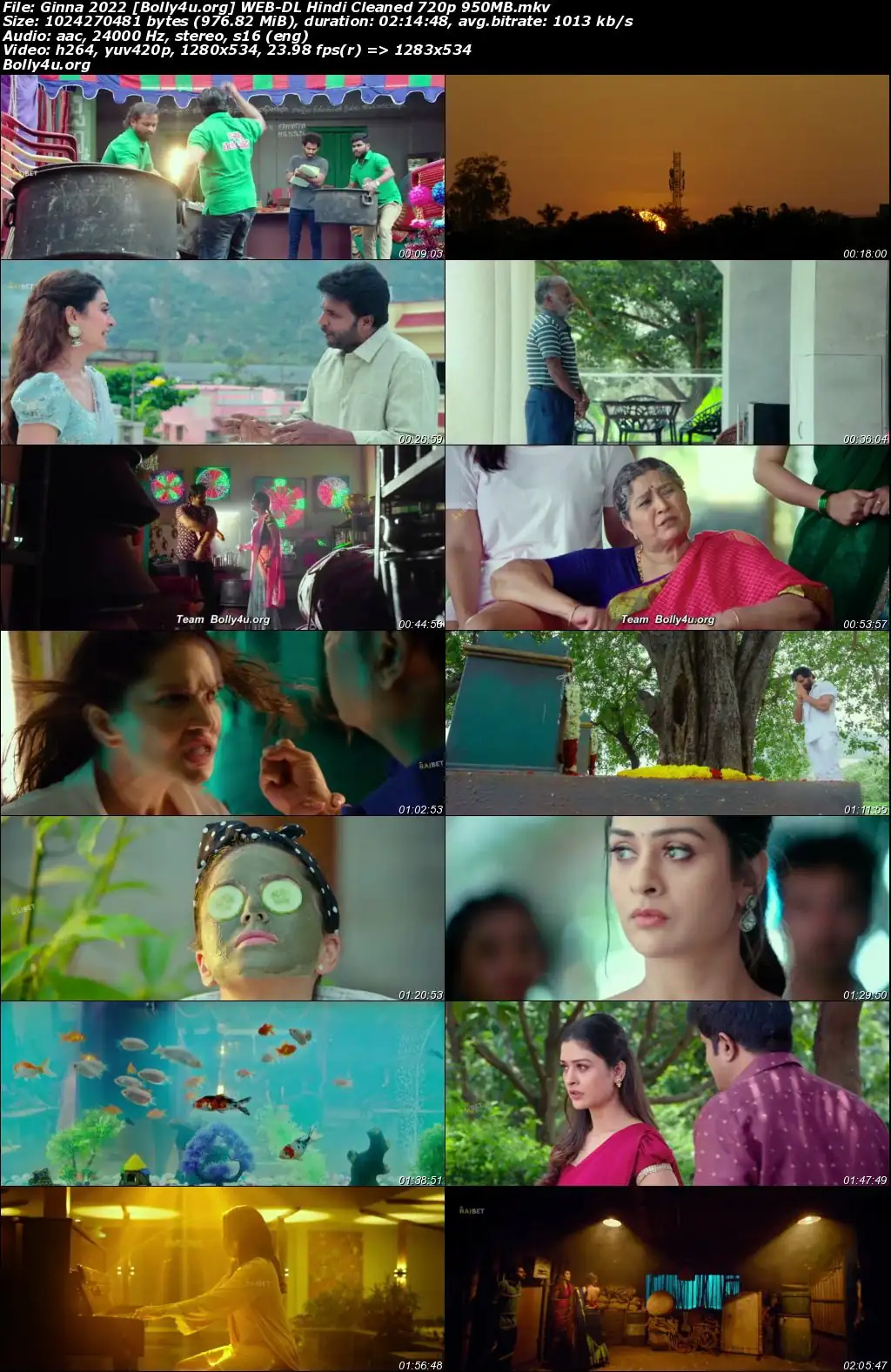 Ginna 2022 WEB-DL Hindi Cleaned Full Movie Download 1080p  720p  480p