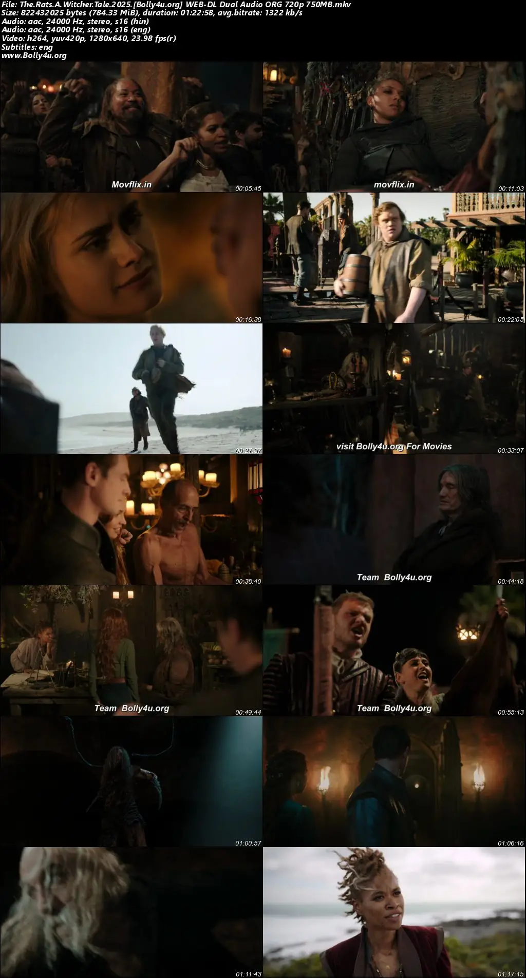 The Rats A Witcher Tale 2025 WEB-DL Hindi Dual Audio ORG Full Movie Download 1080p  720p  480p