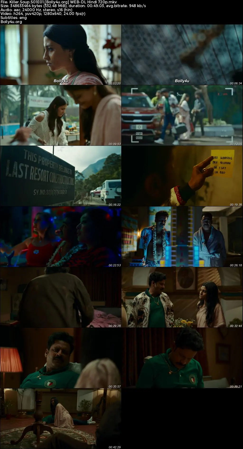 Killer Soup 2024 WEB-DL Hindi S01 Complete Download 720p  480p