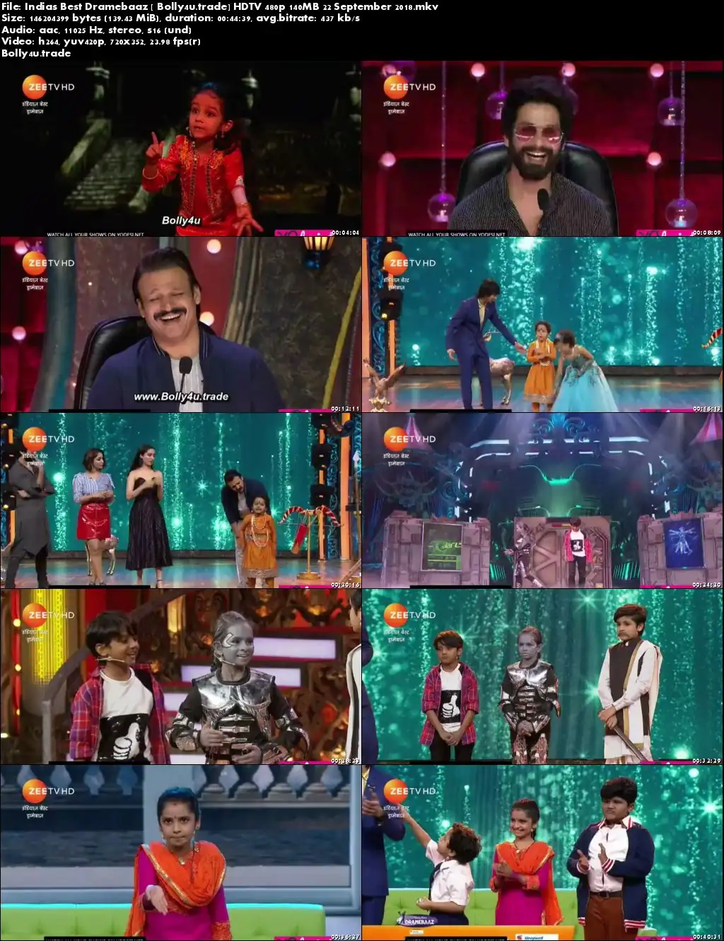 Indias Best Dramebaaz  HDTV 480p 140MB 22 September 2018 Download