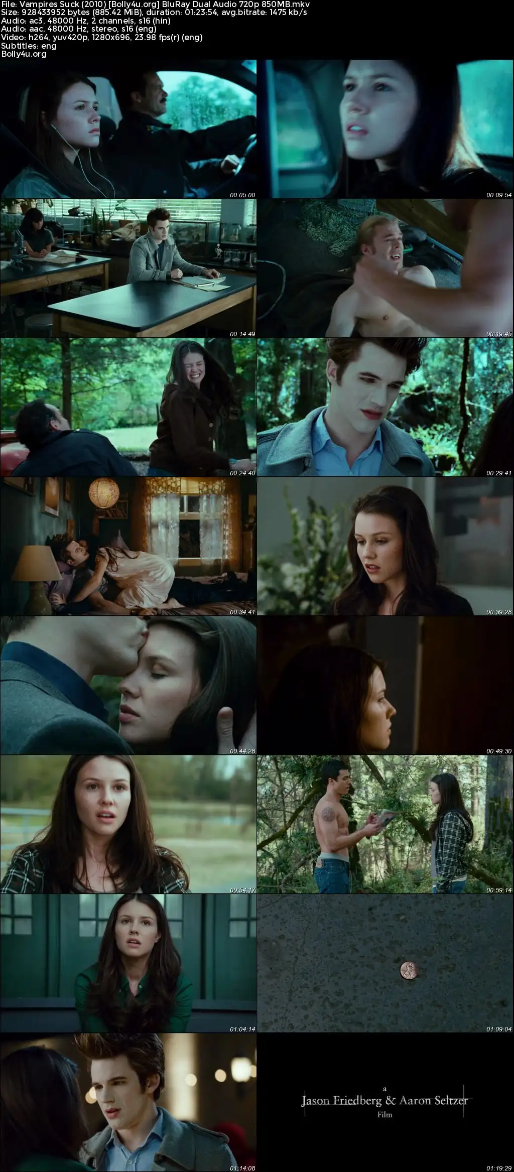 Vampires Suck 2010 BluRay Hindi Dual Audio Full Movie Download 720p  480p