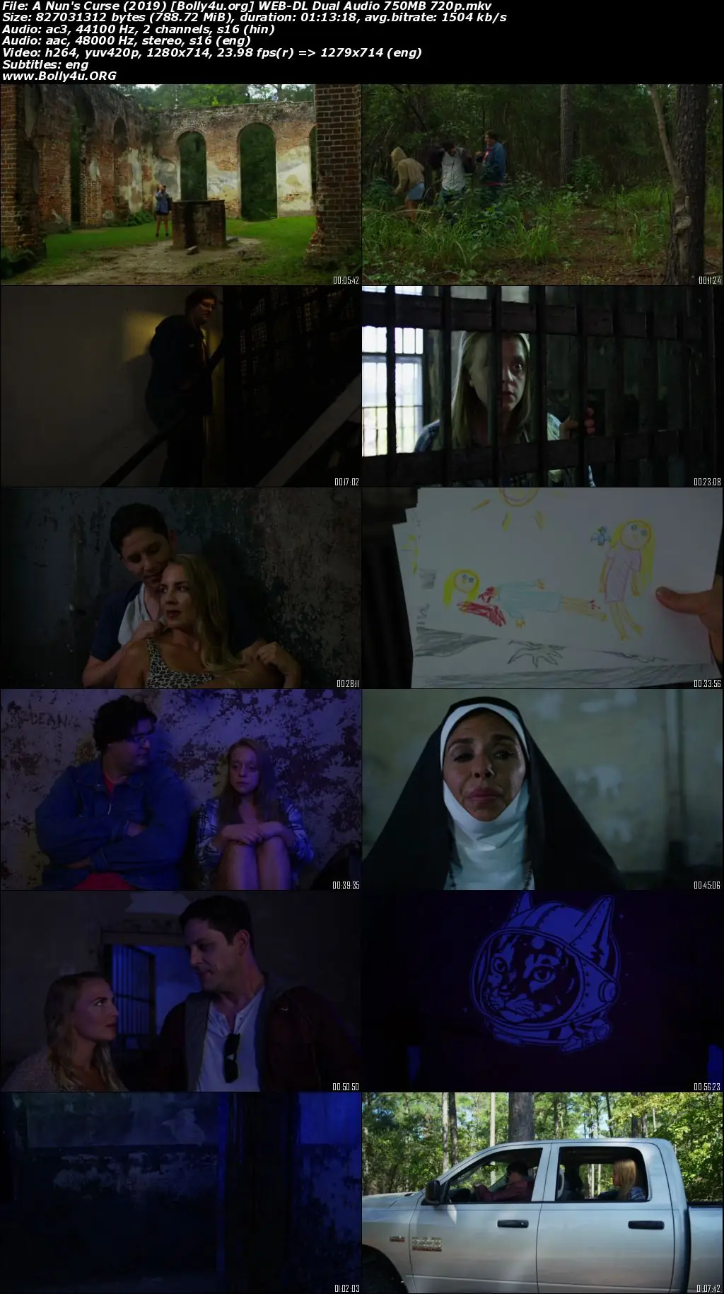 A Nuns Curse 2019 WEB-DL Hindi Dual Audio Full Movie Download 1080p  720p  480p